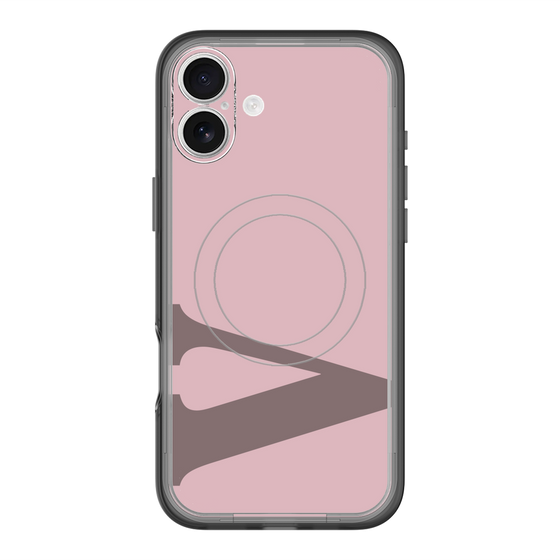 スリムプロテクションプレミアムケース with MagSafe［ オリジナル - initial color - V dusty pink ］