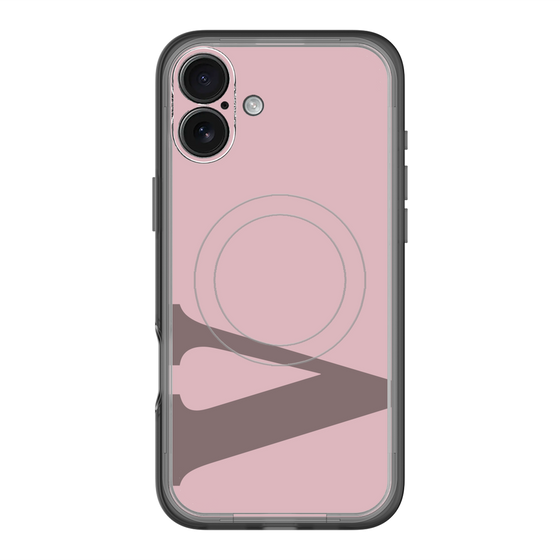 スリムプロテクションプレミアムケース with MagSafe［ オリジナル - initial color - V dusty pink ］