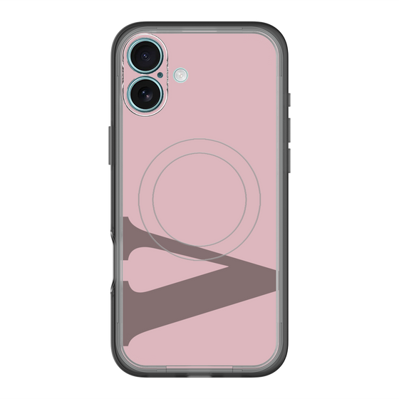 スリムプロテクションプレミアムケース with MagSafe［ オリジナル - initial color - V dusty pink ］