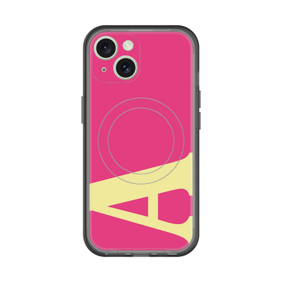 スリムプロテクションプレミアムケース with MagSafe［ オリジナル - initial color - A pink ］