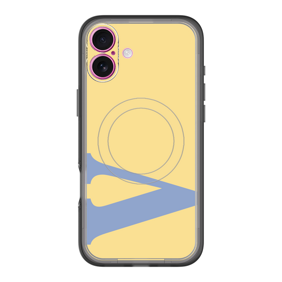 スリムプロテクションプレミアムケース with MagSafe［ オリジナル - initial color - V yellow ］