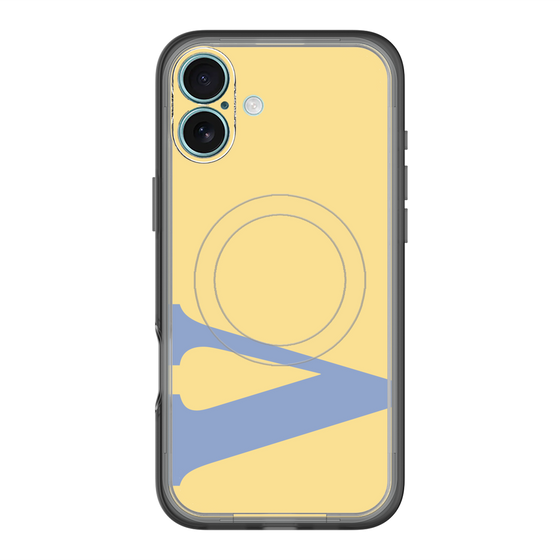 スリムプロテクションプレミアムケース with MagSafe［ オリジナル - initial color - V yellow ］