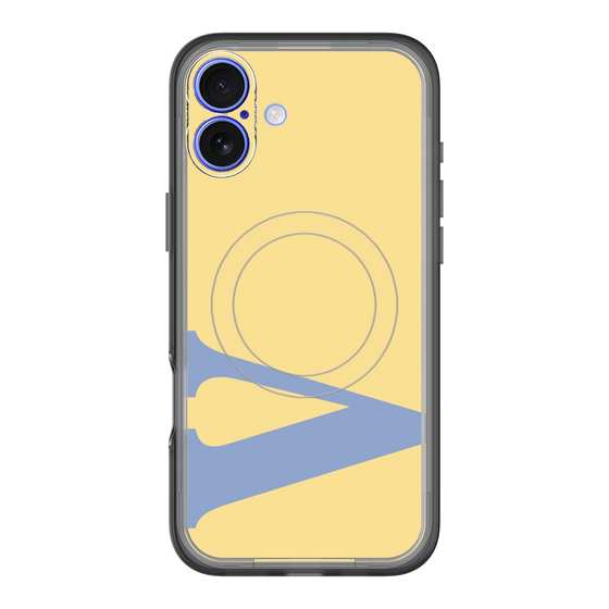 スリムプロテクションプレミアムケース with MagSafe［ オリジナル - initial color - V yellow ］