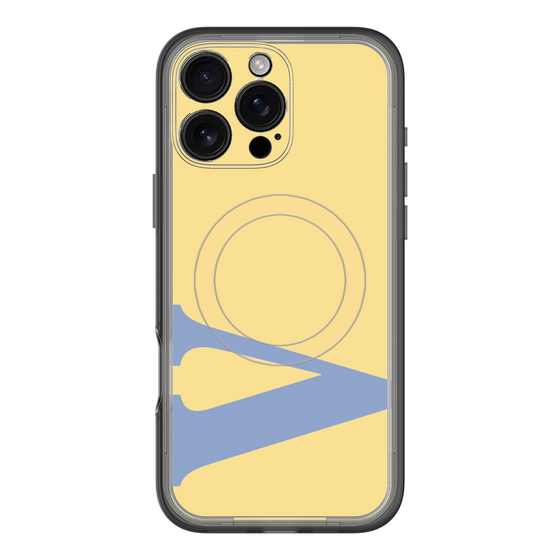 スリムプロテクションプレミアムケース with MagSafe［ オリジナル - initial color - V yellow ］