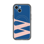 スリムプロテクションプレミアムケース with MagSafe［ オリジナル - initial color - W navy ］