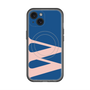 スリムプロテクションプレミアムケース with MagSafe［ オリジナル - initial color - W navy ］