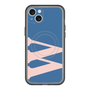 スリムプロテクションプレミアムケース with MagSafe［ オリジナル - initial color - W navy ］