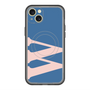 スリムプロテクションプレミアムケース with MagSafe［ オリジナル - initial color - W navy ］