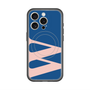 スリムプロテクションプレミアムケース with MagSafe［ オリジナル - initial color - W navy ］