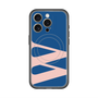 スリムプロテクションプレミアムケース with MagSafe［ オリジナル - initial color - W navy ］