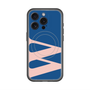 スリムプロテクションプレミアムケース with MagSafe［ オリジナル - initial color - W navy ］
