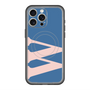 スリムプロテクションプレミアムケース with MagSafe［ オリジナル - initial color - W navy ］