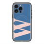 スリムプロテクションプレミアムケース with MagSafe［ オリジナル - initial color - W navy ］