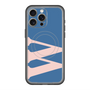 スリムプロテクションプレミアムケース with MagSafe［ オリジナル - initial color - W navy ］