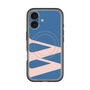 スリムプロテクションプレミアムケース with MagSafe［ オリジナル - initial color - W navy ］