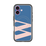 スリムプロテクションプレミアムケース with MagSafe［ オリジナル - initial color - W navy ］