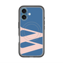 スリムプロテクションプレミアムケース with MagSafe［ オリジナル - initial color - W navy ］