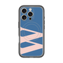 スリムプロテクションプレミアムケース with MagSafe［ オリジナル - initial color - W navy ］