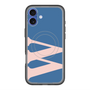 スリムプロテクションプレミアムケース with MagSafe［ オリジナル - initial color - W navy ］