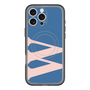 スリムプロテクションプレミアムケース with MagSafe［ オリジナル - initial color - W navy ］