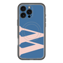 スリムプロテクションプレミアムケース with MagSafe［ オリジナル - initial color - W navy ］