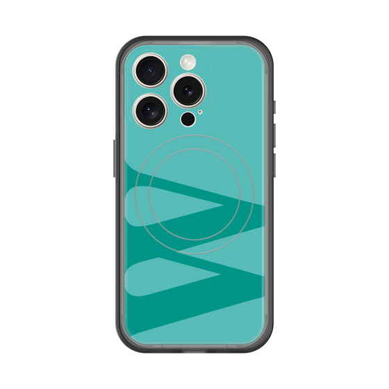 スリムプロテクションプレミアムケース with MagSafe［ オリジナル - initial color - W light green ］