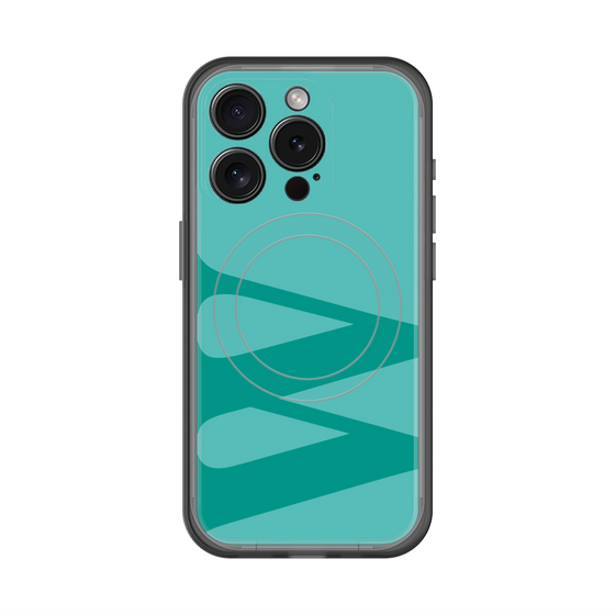 スリムプロテクションプレミアムケース with MagSafe［ オリジナル - initial color - W light green ］