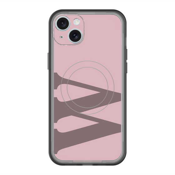 スリムプロテクションプレミアムケース with MagSafe［ オリジナル - initial color - W dusty pink ］