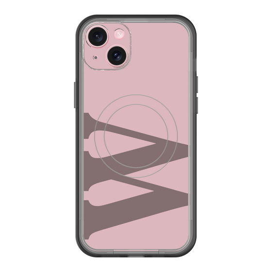 スリムプロテクションプレミアムケース with MagSafe［ オリジナル - initial color - W dusty pink ］