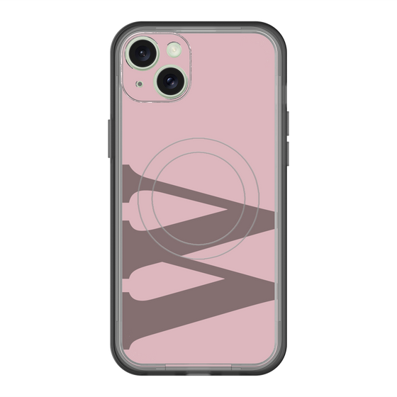 スリムプロテクションプレミアムケース with MagSafe［ オリジナル - initial color - W dusty pink ］