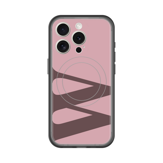 スリムプロテクションプレミアムケース with MagSafe［ オリジナル - initial color - W dusty pink ］