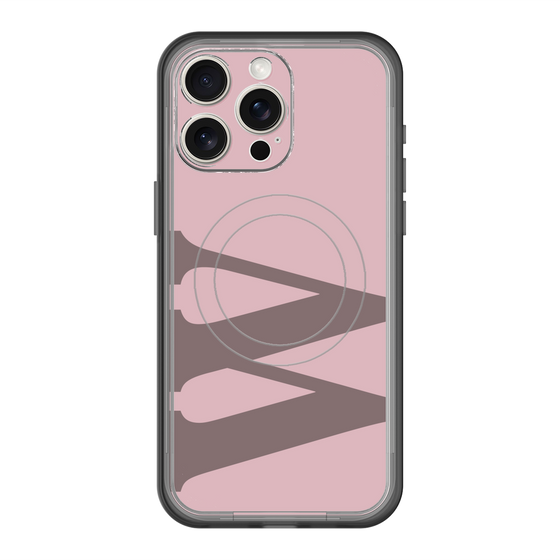 スリムプロテクションプレミアムケース with MagSafe［ オリジナル - initial color - W dusty pink ］