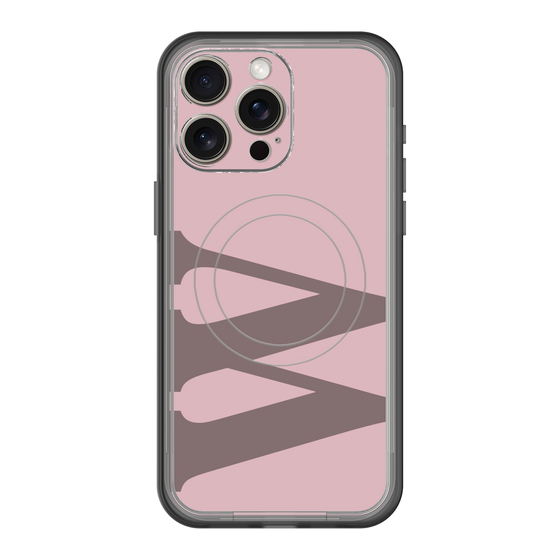 スリムプロテクションプレミアムケース with MagSafe［ オリジナル - initial color - W dusty pink ］