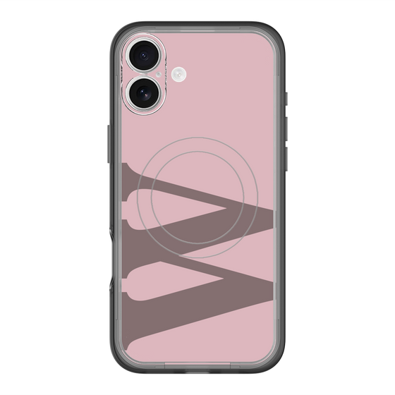 スリムプロテクションプレミアムケース with MagSafe［ オリジナル - initial color - W dusty pink ］