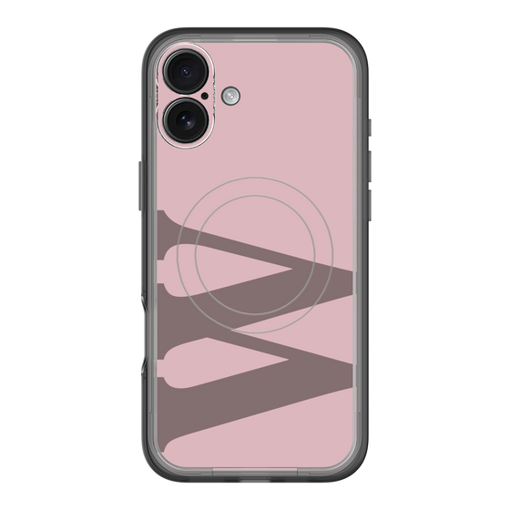 スリムプロテクションプレミアムケース with MagSafe［ オリジナル - initial color - W dusty pink ］
