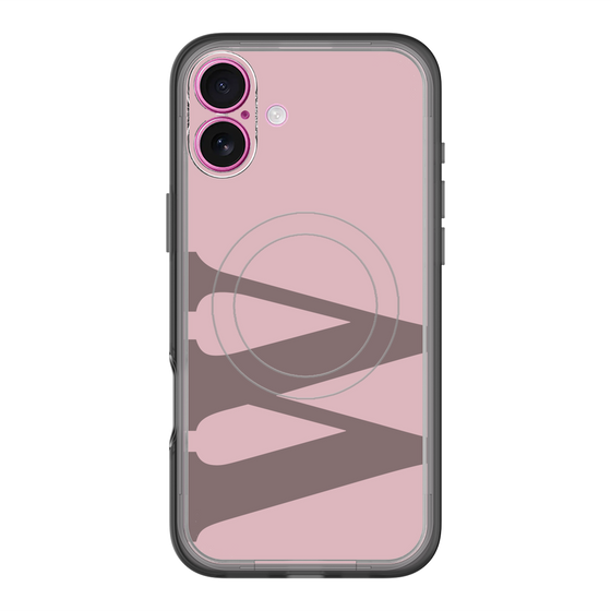 スリムプロテクションプレミアムケース with MagSafe［ オリジナル - initial color - W dusty pink ］