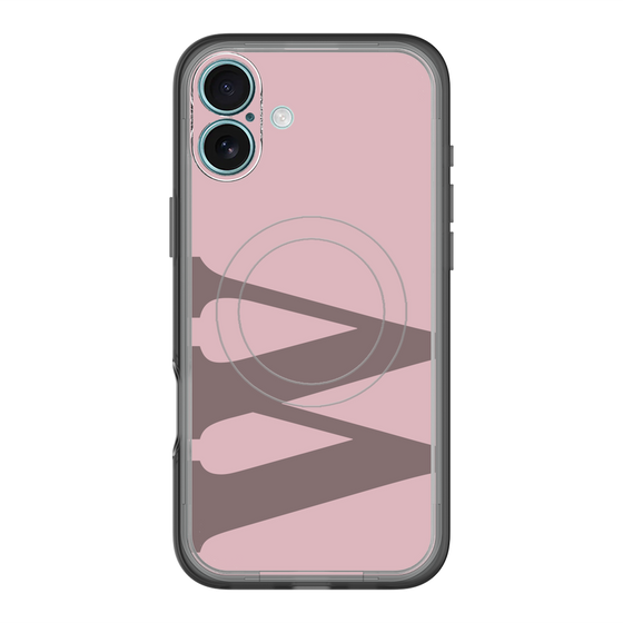 スリムプロテクションプレミアムケース with MagSafe［ オリジナル - initial color - W dusty pink ］