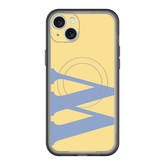 スリムプロテクションプレミアムケース with MagSafe［ オリジナル - initial color - W yellow ］