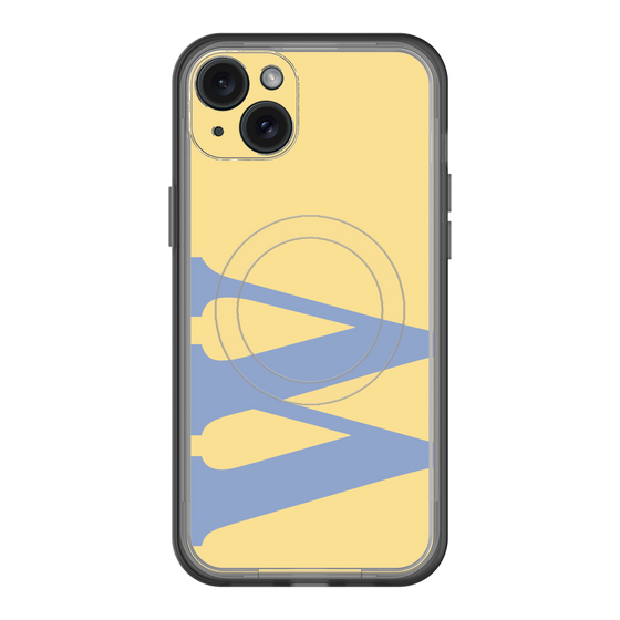 スリムプロテクションプレミアムケース with MagSafe［ オリジナル - initial color - W yellow ］