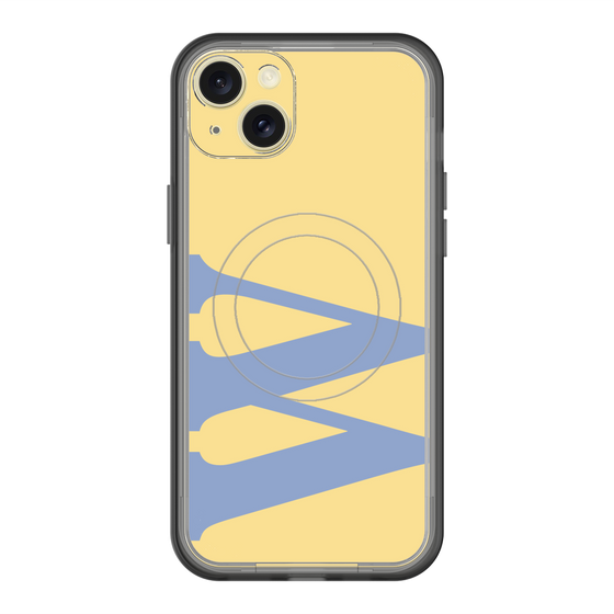スリムプロテクションプレミアムケース with MagSafe［ オリジナル - initial color - W yellow ］