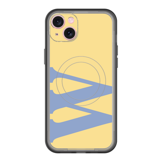 スリムプロテクションプレミアムケース with MagSafe［ オリジナル - initial color - W yellow ］