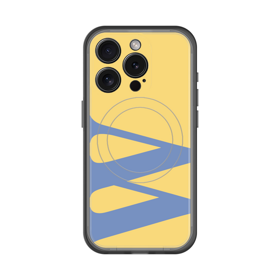 スリムプロテクションプレミアムケース with MagSafe［ オリジナル - initial color - W yellow ］