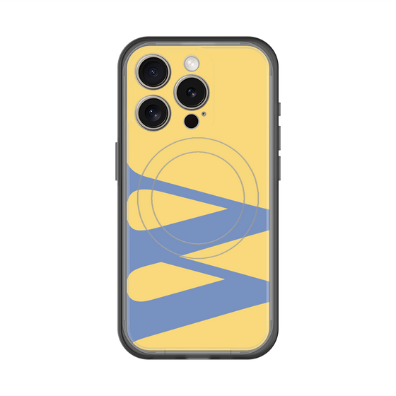 スリムプロテクションプレミアムケース with MagSafe［ オリジナル - initial color - W yellow ］