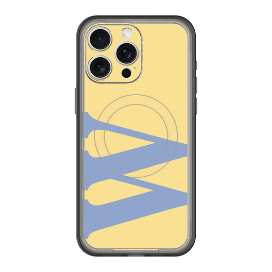 スリムプロテクションプレミアムケース with MagSafe［ オリジナル - initial color - W yellow ］