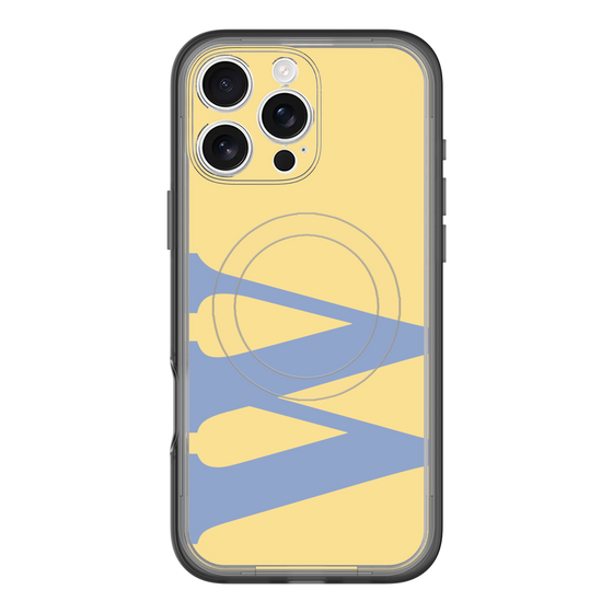 スリムプロテクションプレミアムケース with MagSafe［ オリジナル - initial color - W yellow ］