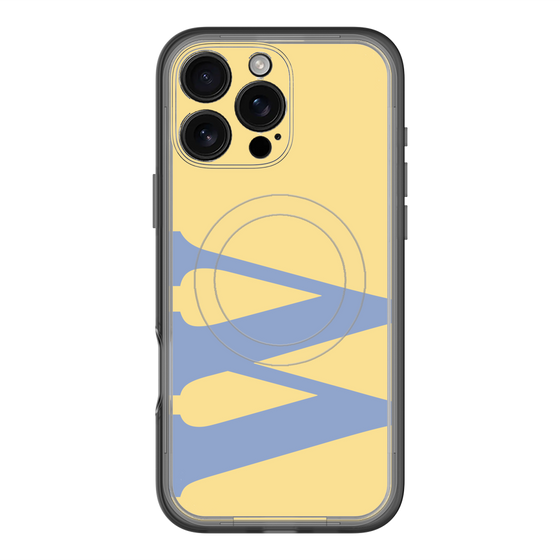 スリムプロテクションプレミアムケース with MagSafe［ オリジナル - initial color - W yellow ］
