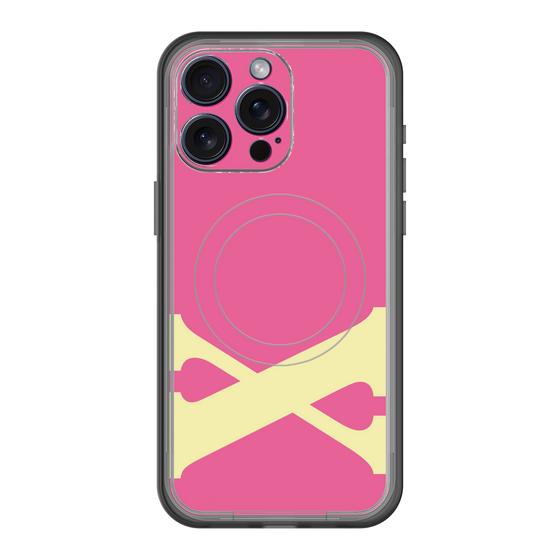 スリムプロテクションプレミアムケース with MagSafe［ オリジナル - initial color - X pink ］
