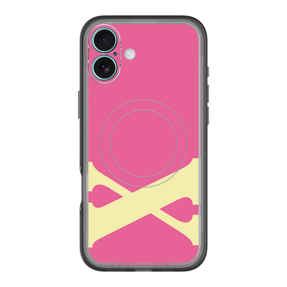 スリムプロテクションプレミアムケース with MagSafe［ オリジナル - initial color - X pink ］