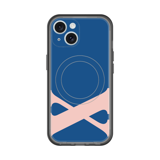 スリムプロテクションプレミアムケース with MagSafe［ オリジナル - initial color - X navy ］