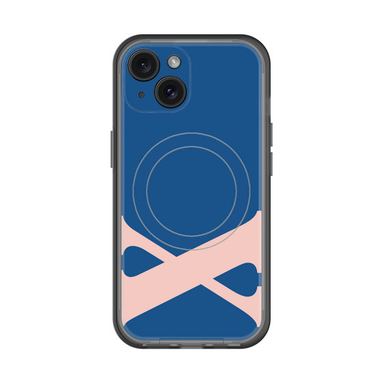 スリムプロテクションプレミアムケース with MagSafe［ オリジナル - initial color - X navy ］